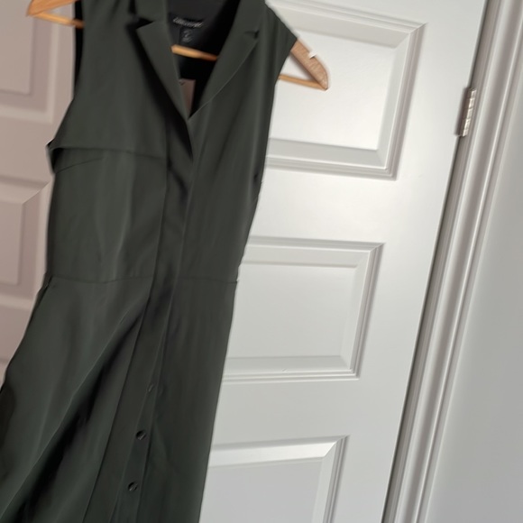 Banana Republic size 4 olive green dress. - Picture 2 of 4
